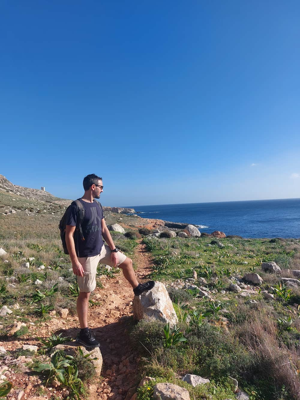 Sentiero sulle Dingli Cliffs a Malta