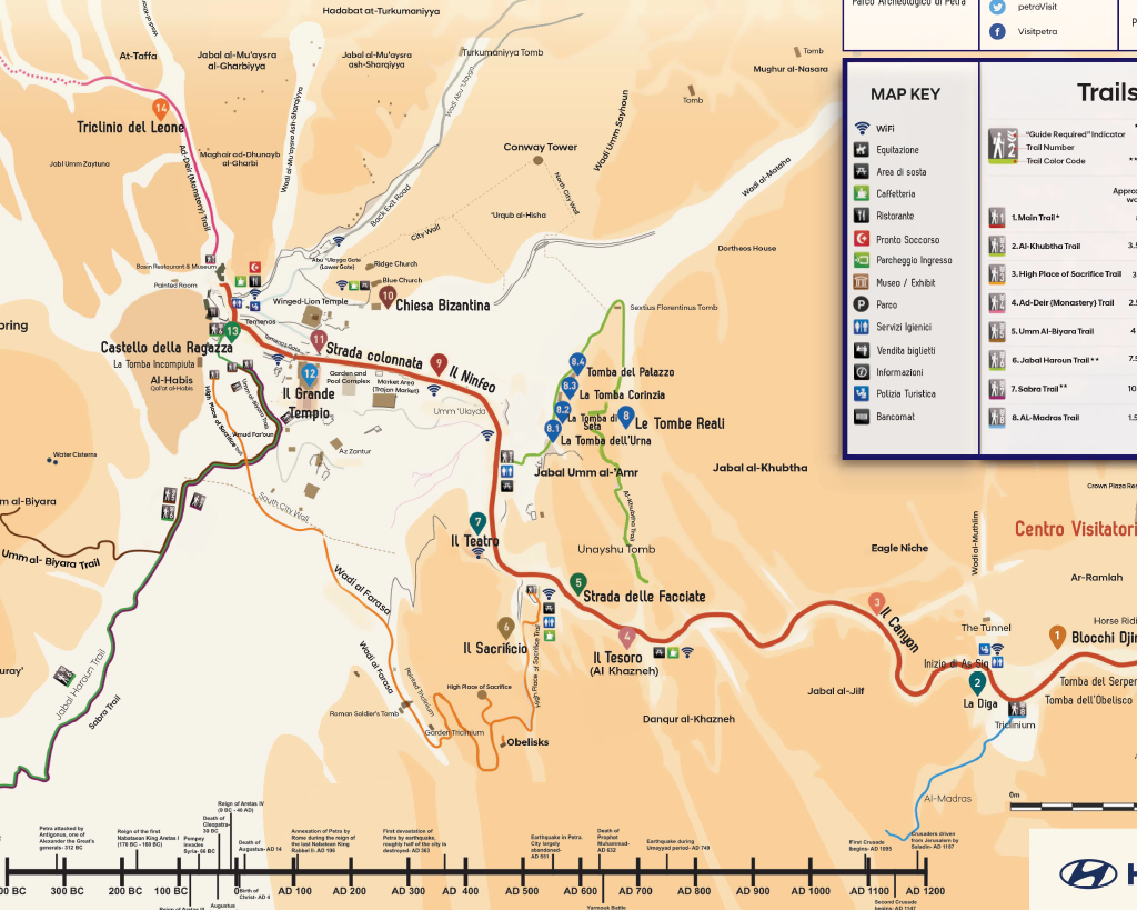 mappa di petra