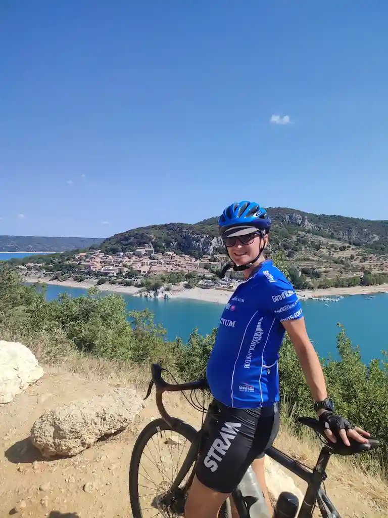 Andare in bici in gravidanza. Verdon, Francia