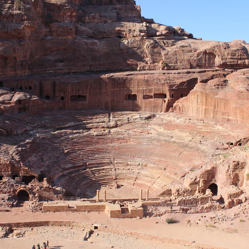 Strada dei Re, cosa vedere. Teatro Nabateo Petra